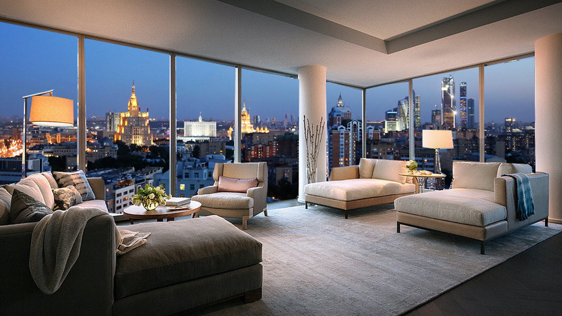Новые квартиры в центре города. Апартаменты Москоу Сити. Пентхаус в Москоу Сити. Красивая квартира. Панорамные окна.
